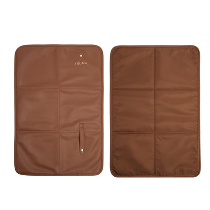 YUUMA Luxe Comfort Changing Mat - Water-Resistant, Foldable - Cinnamon