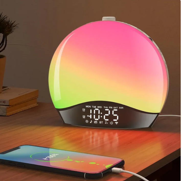 Sunrise Smart Alarm Clock – Bluetooth Wake-Up & Mood Lamp