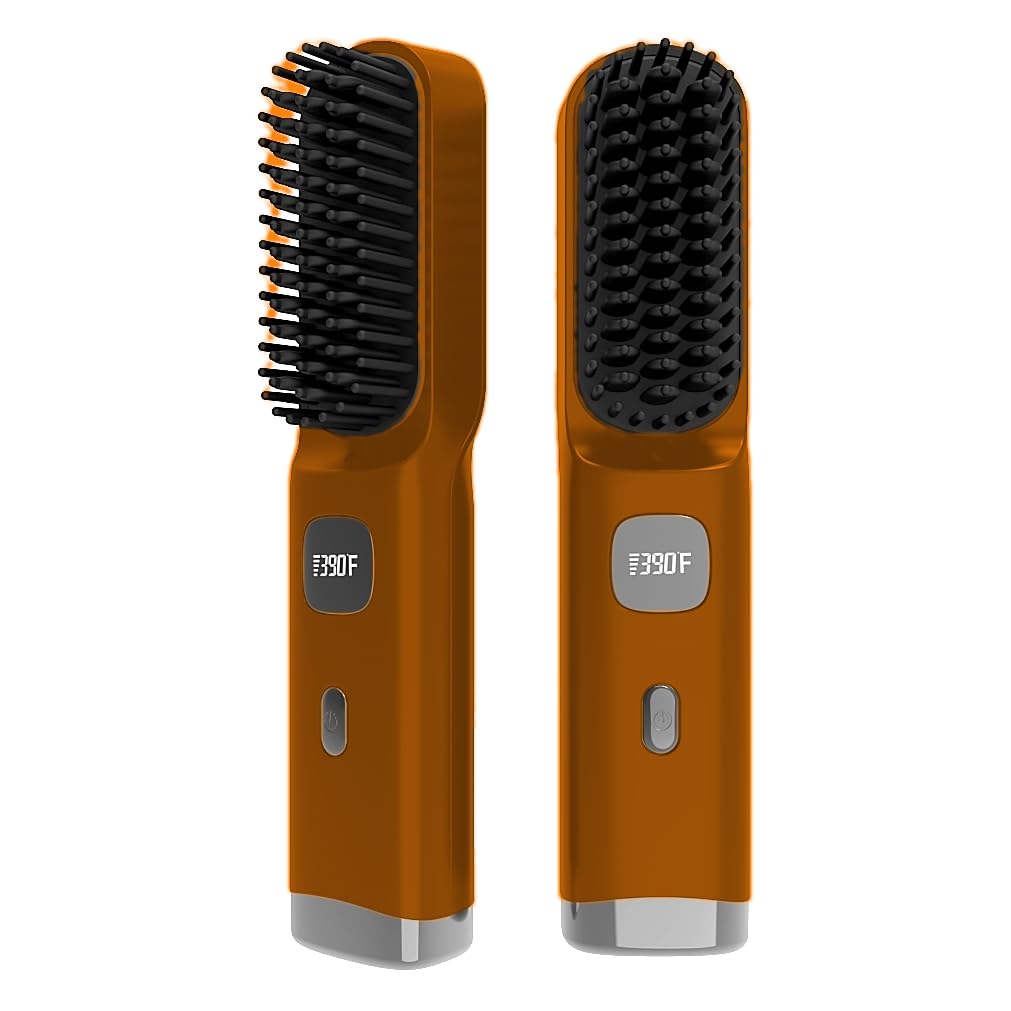 Portable Cordless Hair Styler Brush with Fast Heat