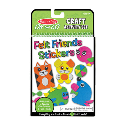 Melissa & Doug Felt Friends Sticker Craft Set - FSC Certified