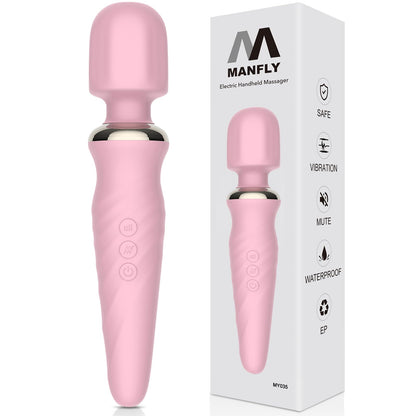 MANFLY Handy Rechargeable Travel Massager (Pink)