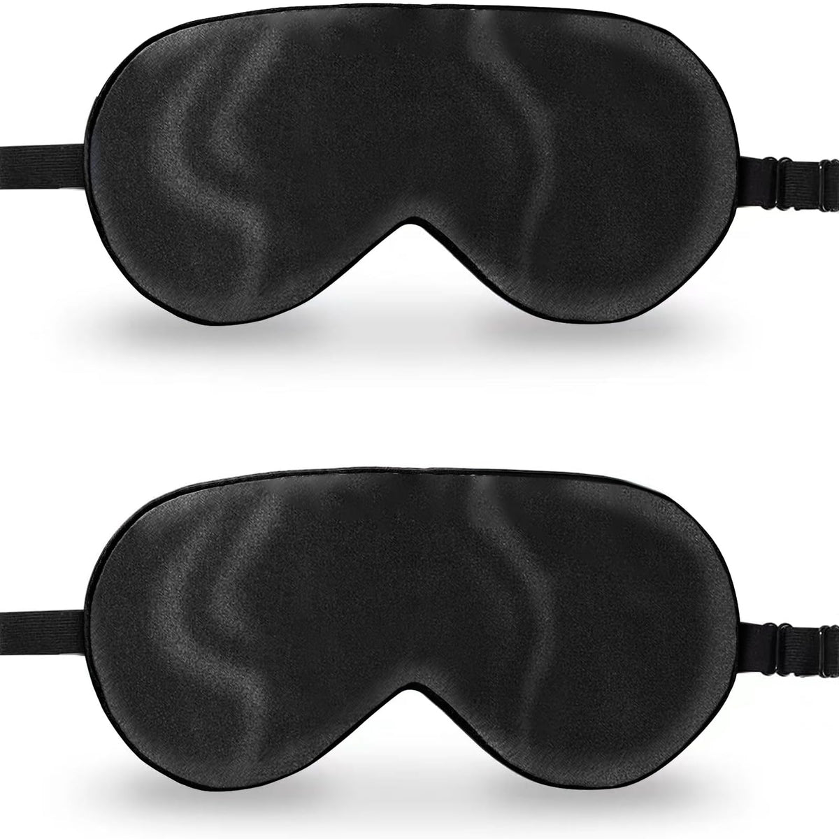 SilkBliss Twin Pack Adjustable Silk Eye Masks