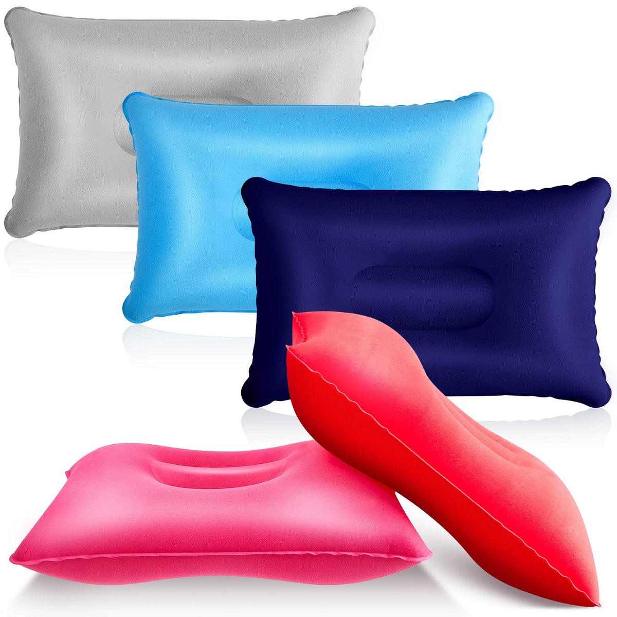 Compact 5-Pack Inflatable Travel Pillows
