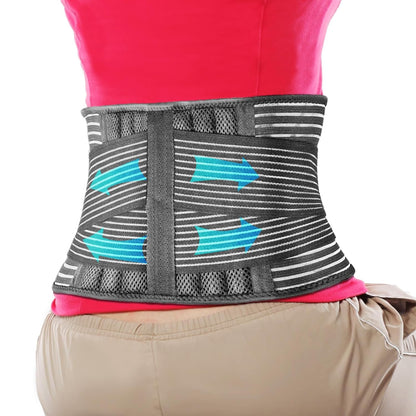 BreezeFit Lumbar Support Brace - Breathable Pain Relief Belt for Men & Women