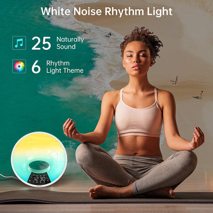 Sunrise Simulation Smart Clock with White Noise