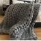Cozy Photo Prop Chunky Wool Blanket