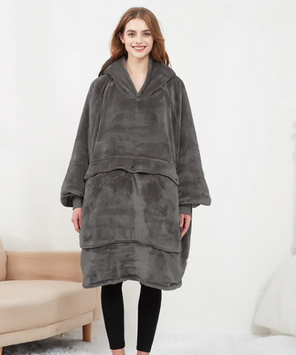 USB Cozy Hooded Heating Blanket