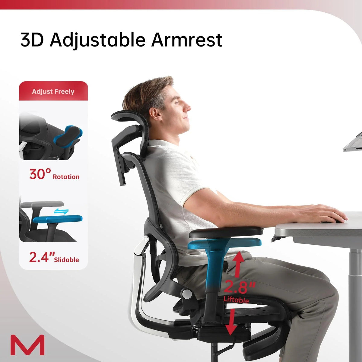 ErgoFlex Mesh Office Chair with Adjustable Footrest