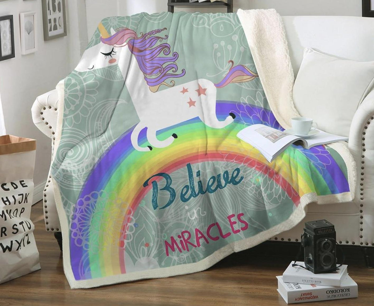 Magical Unicorn Fleece Blanket