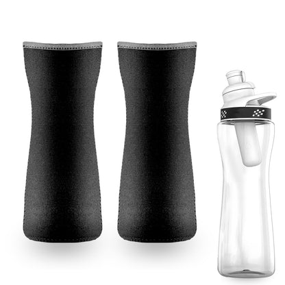 CirkulFit 22oz Neoprene Bottle Sleeves 2-Pack - Black