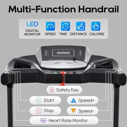 Home Gym Quiet Folding Treadmill