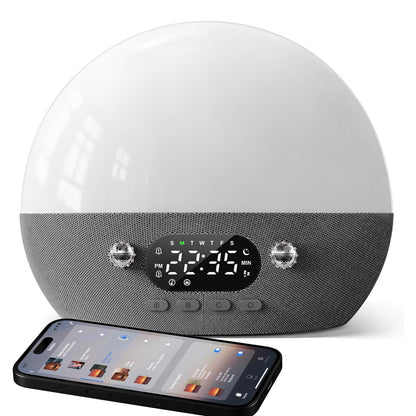 DawnBright 7-Day Sunrise Alarm Clock with Sound Machine