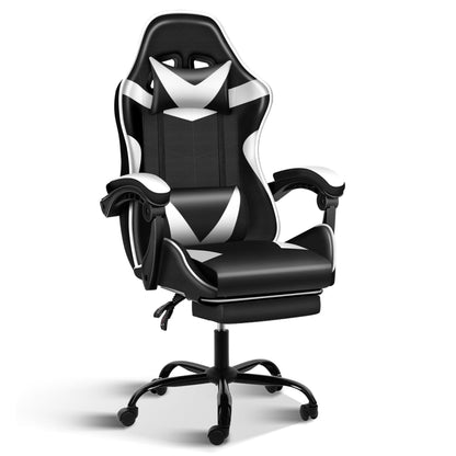YSSOA ErgoFlex Racing Gaming Chair with Footrest and Lumbar Support