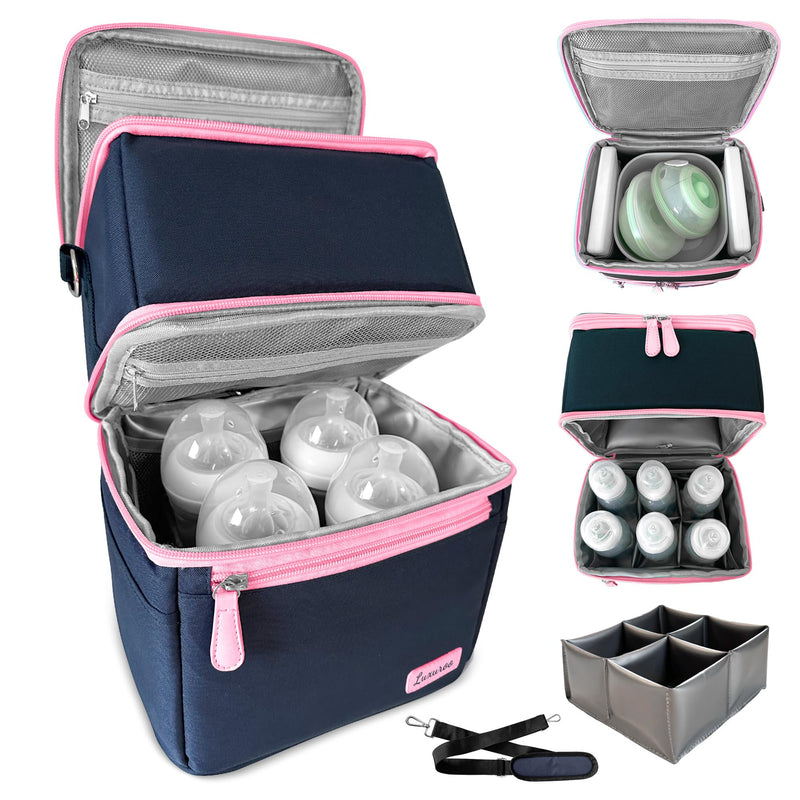 LUXUROO Dual Compartment Breast Milk Cooler