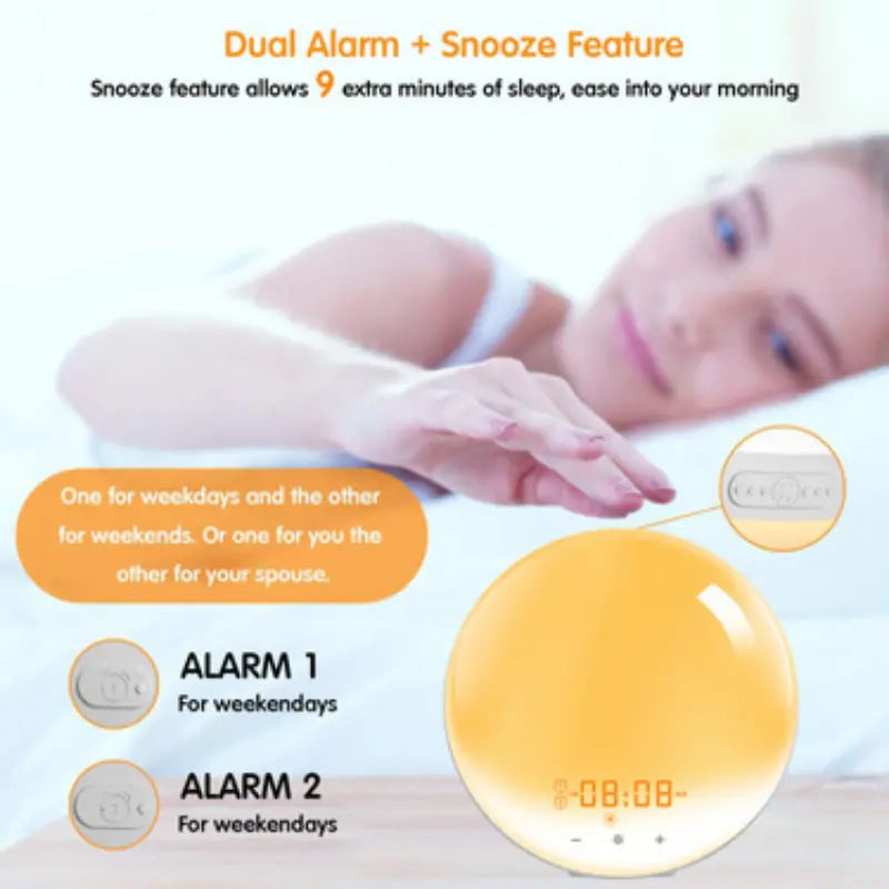 Kids' Dual Alarm Sunrise Clock
