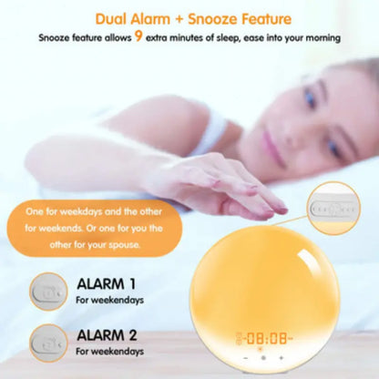Kids' Dual Alarm Sunrise Clock