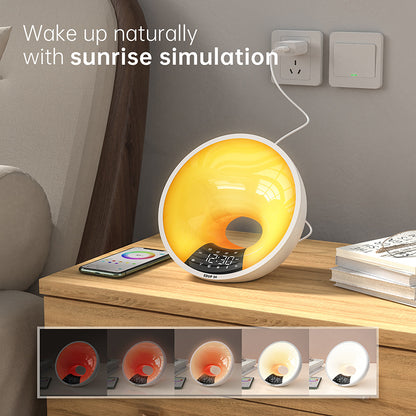 Sunrise Simulation Smart Clock with White Noise