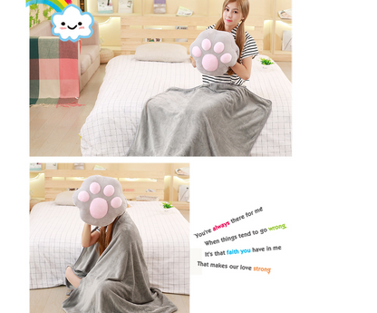 Paw Print Cozy Throw - AC Friendly