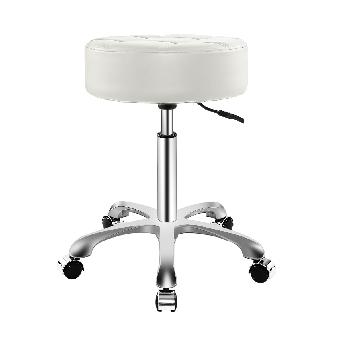 SwiftRoll Cushioned Stool with Wheels