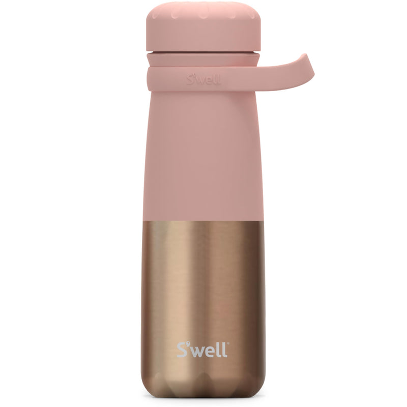 Swell 24oz Pink Pyrite Traveler - Vacuum Insulated Stainless Steel with Handle