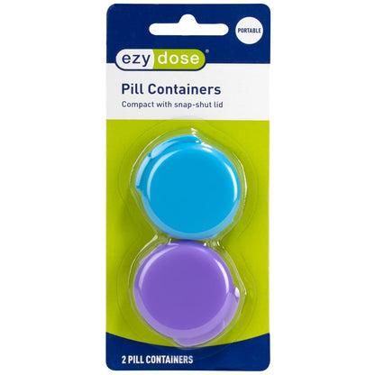 EZY DOSE 2-Pack Snap Lid Pill Containers