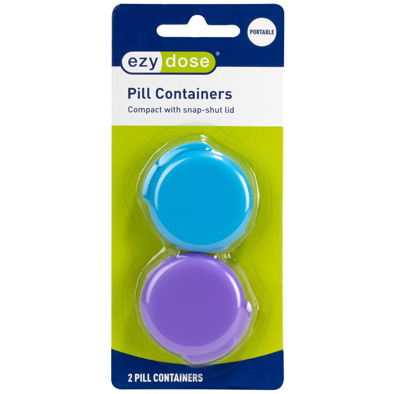 EZY DOSE 2-Pack Snap Lid Pill Containers