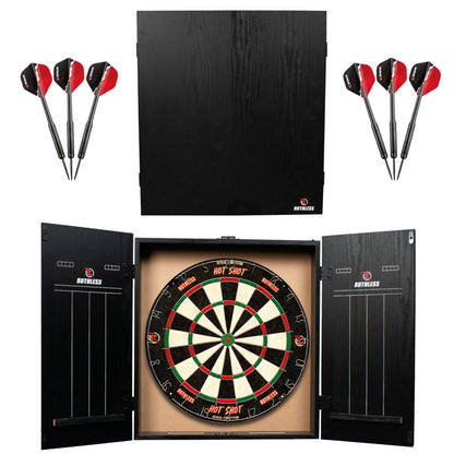 Elite Dart Hub | All-in-One Dartboard Cabinet Game with Dual Darts