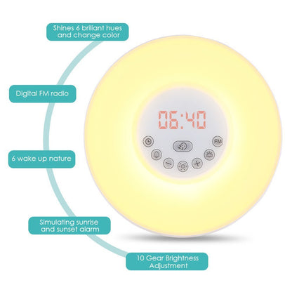 Luminous Wake-Up Alarm Clock Lamp