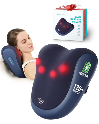 ALLJOY Heat Therapy Neck & Back Shiatsu Massager