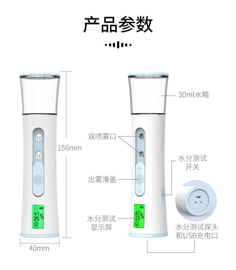 Portable Dual-Mist Facial Sprayer