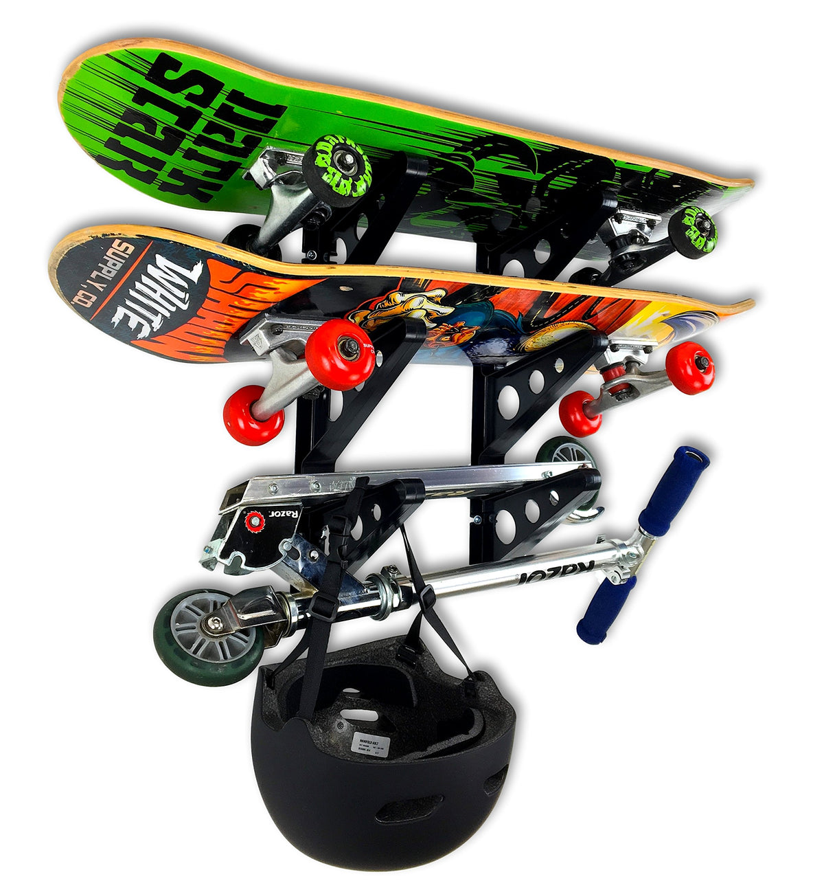 SkateBoard Trio Wall Mount Rack