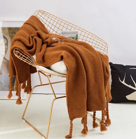 Cozy Knit Throw Blanket