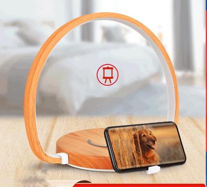 Wooden LED Clock Light