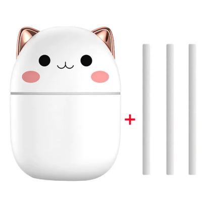 Silent Cat LED Humidifier - USB Aromatherapy Mist Device