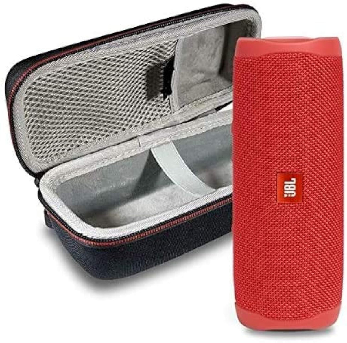 JBL FLIP 5 Waterproof Bluetooth Speaker Bundle - Red