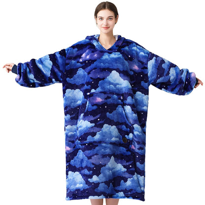 Cozy Sherpa Hooded Sweatshirt Blanket