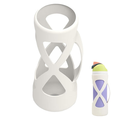 Silicone Grip Sleeve for 24oz Water Bottle - Cream White