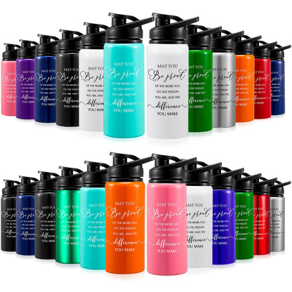 Bokon 24-Pack Inspire Gifts Aluminum Water Bottle