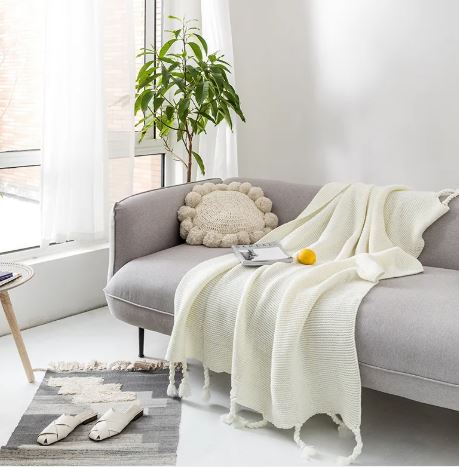 Cozy Knit Throw Blanket