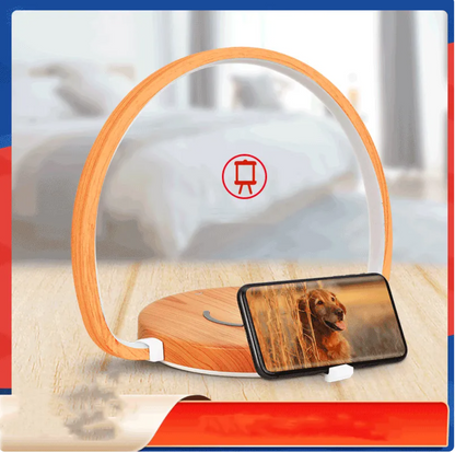 Wooden LED Clock Light