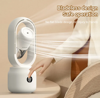HydraMist Bladeless USB Fan & Humidifier