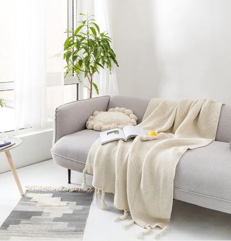 Cozy Knit Throw Blanket