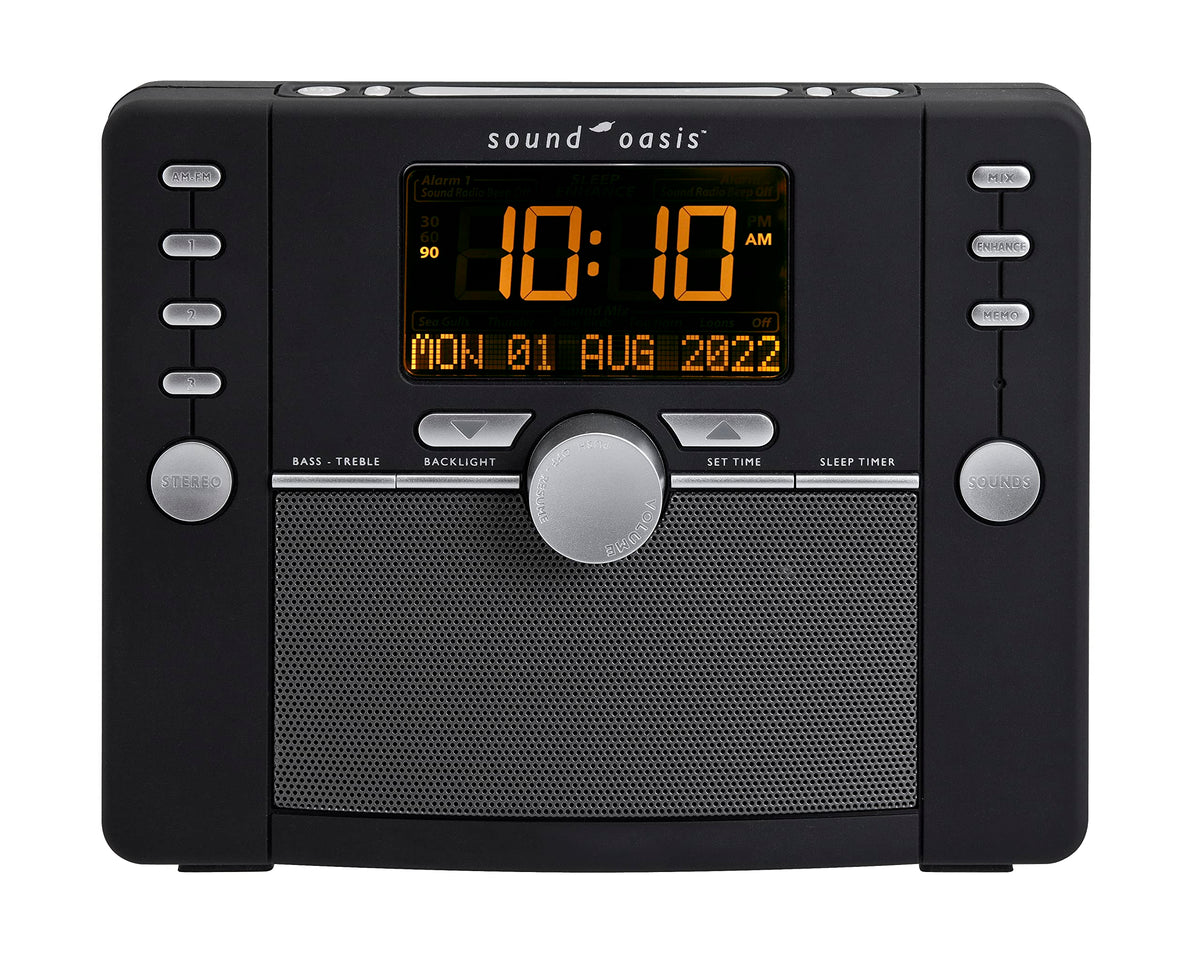 Deluxe Sound Oasis White Noise Bluetooth Machine with 288 Sounds