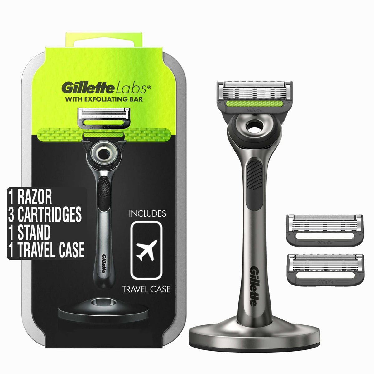 GilletteLabs Exfoliating Razor & Travel Kit