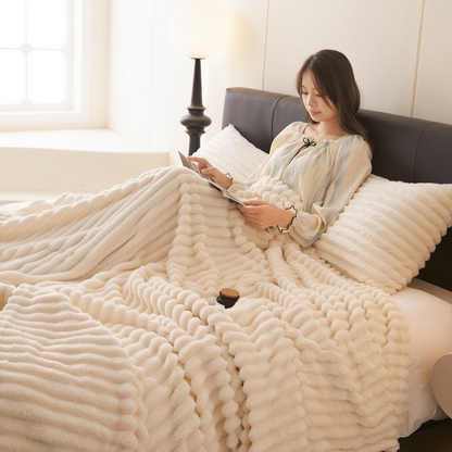 Rabbit Plush Anti-static Blanket