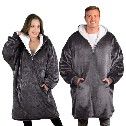 ComfyZip Fleece Hoodie Blanket
