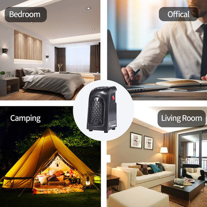 Compact Ceramic Heat Buddy – Ideal for Home, Office, & Outdoors
