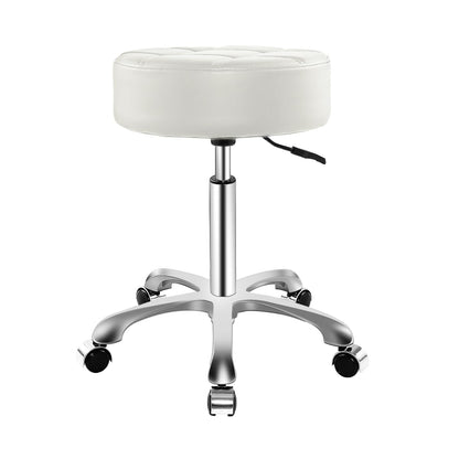SwiftRoll Cushioned Stool with Wheels