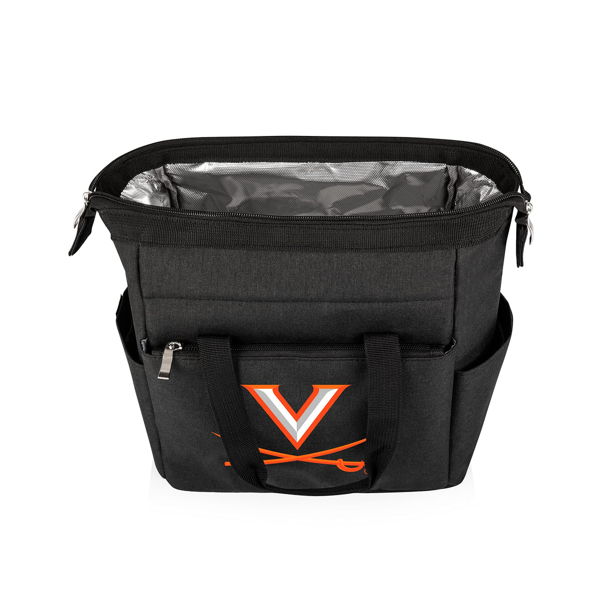 PICNIC TIME NCAA Virginia Cavaliers On The Go Lunch Bag Soft Cooler Lunch Box Insulated Lunch Bag (Black) 10 x 6 x 10.5